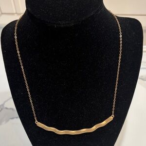 Gold statement necklace